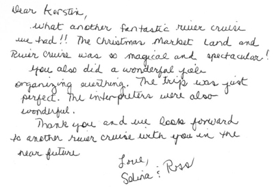 Thank you note