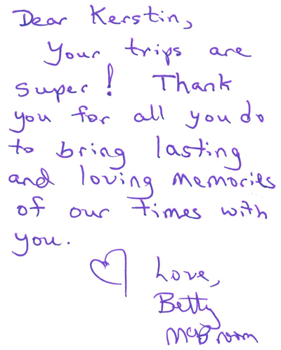 Thank you note