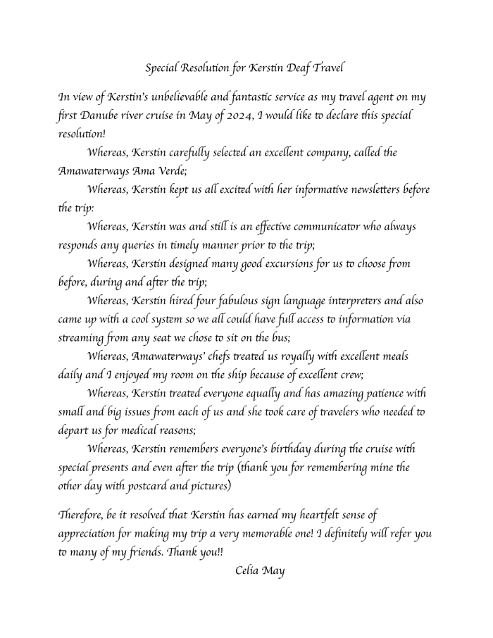 Thank you note