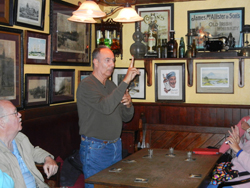 Jim telling about his job as an actor <br>while we were at an Irish pub